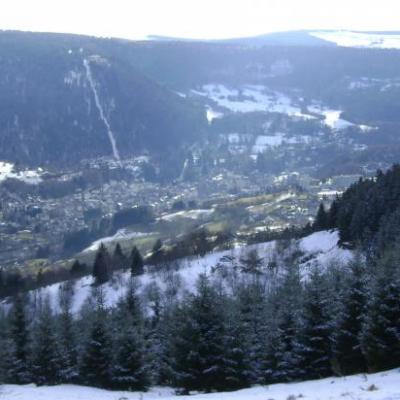Tout en bas: La Bourboule(850m)